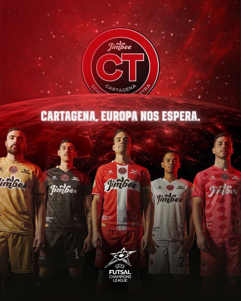 Jimbee Cartagena Costa Cálida (@jimbeecartagena) on Twitter photo 😎 Oye, oye... ¡Que tenemos más buenas noticias!
¡El Jimbee Cartagena Costa Cálida defenderá a 'La Trimilenaria' por toda Europa otra vez! 🤯⚔️🇩🇰
🏆🇪🇺 ¡Volveremos a jugar la <a href="/UEFAFutsal/">UEFA Futsal</a> 𝐂𝐡𝐚𝐦𝐩𝐢𝐨𝐧𝐬 𝐋𝐞𝐚𝐠𝐮𝐞!
#EuroJimbee #UCLFutsal 😎 Oye, oye... ¡Que tenemos más buenas noticias!
¡El Jimbee Cartagena Costa Cálida defenderá a 'La Trimilenaria' por toda Europa otra vez! 🤯⚔️🇩🇰
🏆🇪🇺 ¡Volveremos a jugar la <a href="/UEFAFutsal/">UEFA Futsal</a> 𝐂𝐡𝐚𝐦𝐩𝐢𝐨𝐧𝐬 𝐋𝐞𝐚𝐠𝐮𝐞!
#EuroJimbee #UCLFutsal