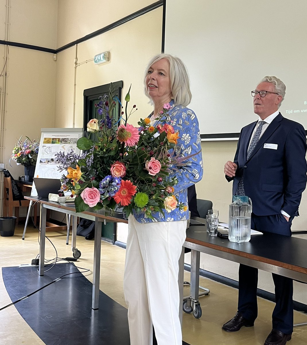 Bij de ALV van het #GeldersGenootschap op de prachtige locatie #SchipvanBlaauw in #Wageningen met o.a. het afscheid van collega-bestuurslid, wethouder Ingrid Lambregts uit #Doetinchem #schoonheidvanstadenland