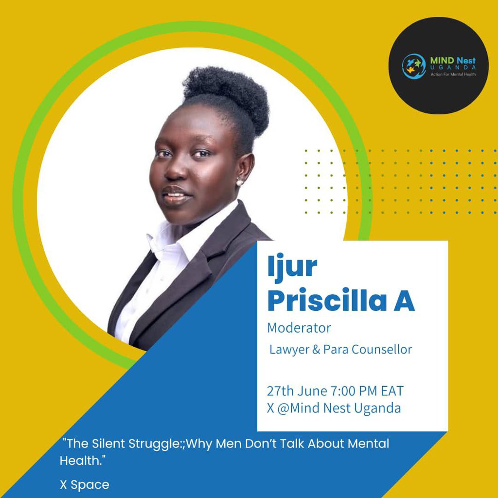 educ_ForAll's tweet image. 🗣️ This Friday!
Our Programs Officer, @Priscilla_Akech ,joins @mindnestug for an important X Space on:
“The Silent Struggle: Why Men Don’t Talk About Mental Health.”
📍27th June | 7:00 PM EAT
Let’s break the silence, together. 💬
#MentalHealth