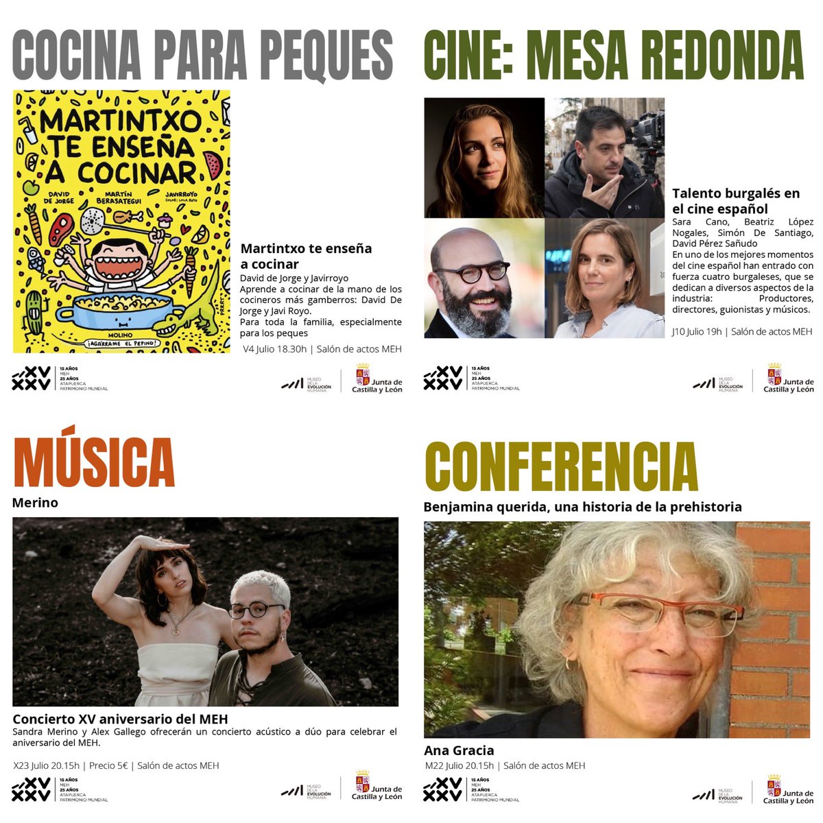Este mes en el <a href="/museoevolucion/">MuseoEvoluciónHumana</a> hay de todo como en botica, Bienvenidos!