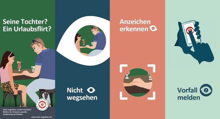 Sexualisierte Gewalt an Kindern passiert auch auf Reisen ✈️ – und bleibt oft unerkannt.

Deshalb➡️ meldet Hinweise sexueller Ausbeutung von Kindern und helft mit, Kinder zu schützen:
⚠️Nicht wegsehen
⚠️Anzeichen erkennen
⚠️Vorfall melden: nicht-wegsehen.net