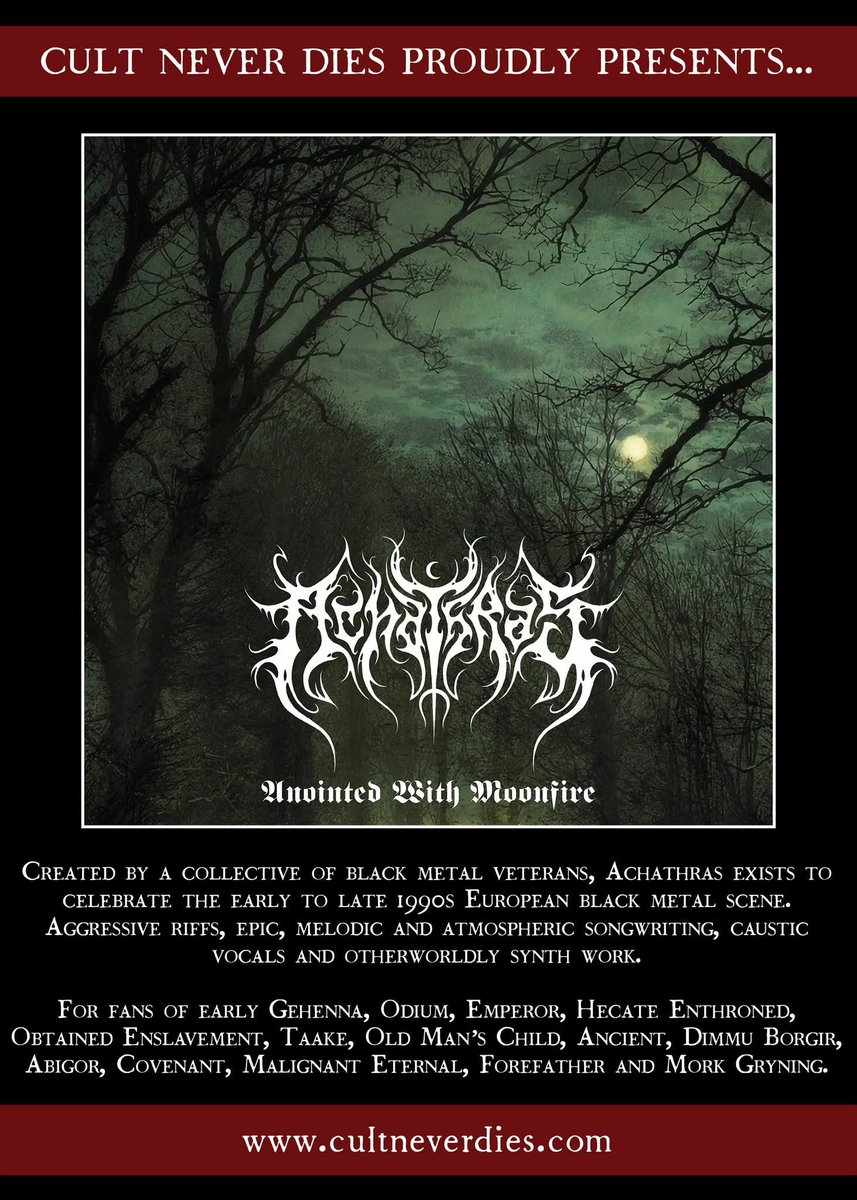 For fans of early Gehenna, Odium, Emperor, Hecate Enthroned, Obtained Enslavement, Taake, Old Man’s Child, Ancient, Dimmu Borgir, Abigor, Covenant, Malignant Eternal, Forefather and Mork Gryning.

Link: youtube.com/watch?v=1Lyfr5…