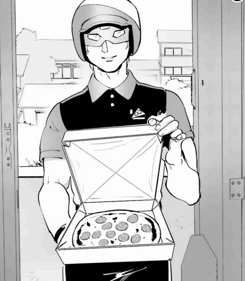 imagine ordering a pizza and he shows up