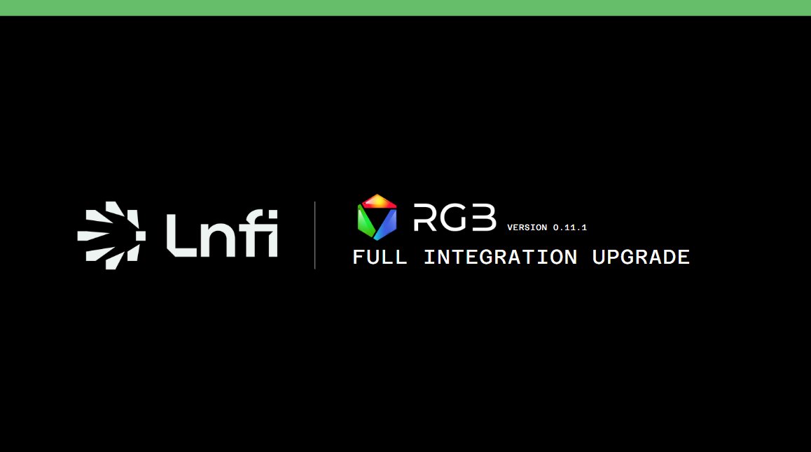 📢Announcing Lnfi x RGB
 Delivering full-stack support for #RGB assets:
⚡ Trade on LN Exchange
⚡ Earn via LN Node
⚡ Launch with LN Starter
#Lightning-native infrastructure—now fully RGB-ready.

Learn more → linky.quest/lnfirgbv011