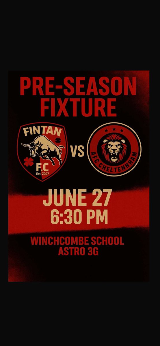 Tonight we face newly promoted northern senior 2 side <a href="/FintanFC/">Fintan FC</a> in our first game to kick off pre season. 

Sponsored by: C&amp;R Industrial Services
Clean&amp;Shine Windows