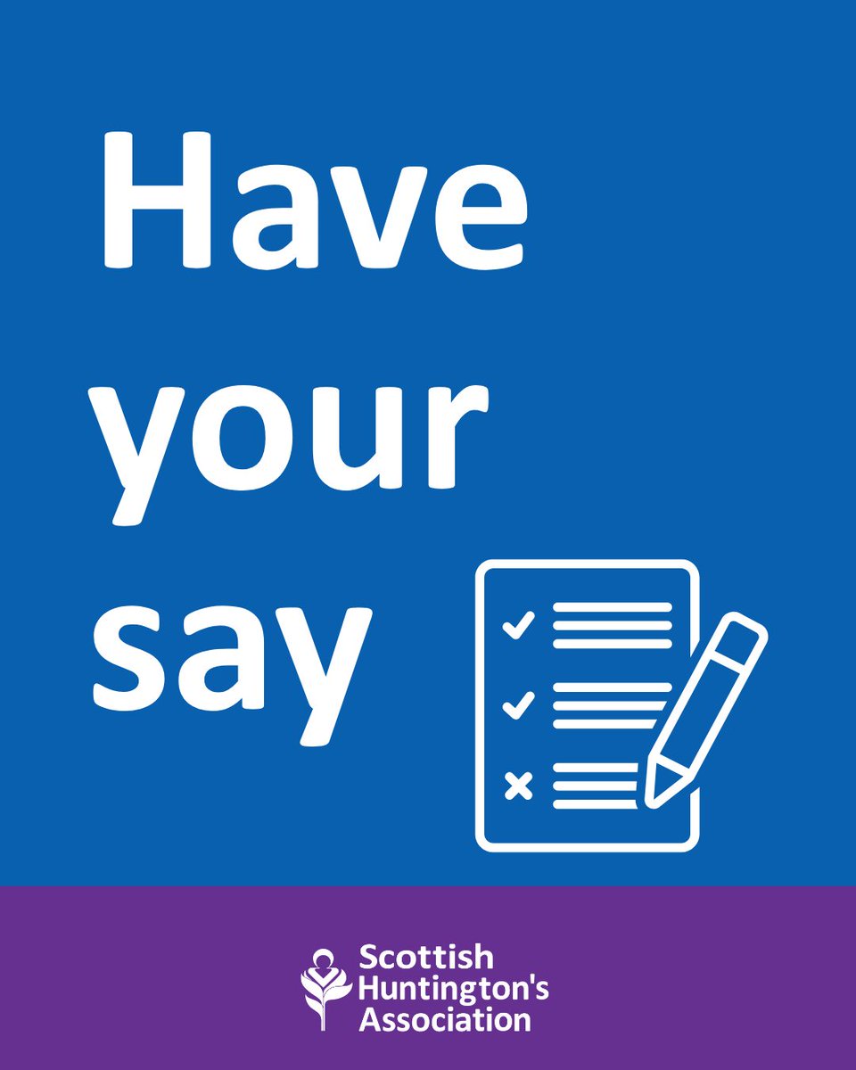 Scottish Huntington's Association (@scottishhd) on Twitter photo Have your say on improving care for people with long-term conditions in Scotland 🗣️
Your insights will help shape the future of care for everyone living with incurable illness, including Huntington’s disease.
<a href="/scotgov/">Scottish Government</a>
Find out more at ow.ly/BlEr50VHByk Have your say on improving care for people with long-term conditions in Scotland 🗣️
Your insights will help shape the future of care for everyone living with incurable illness, including Huntington’s disease.
<a href="/scotgov/">Scottish Government</a>
Find out more at ow.ly/BlEr50VHByk