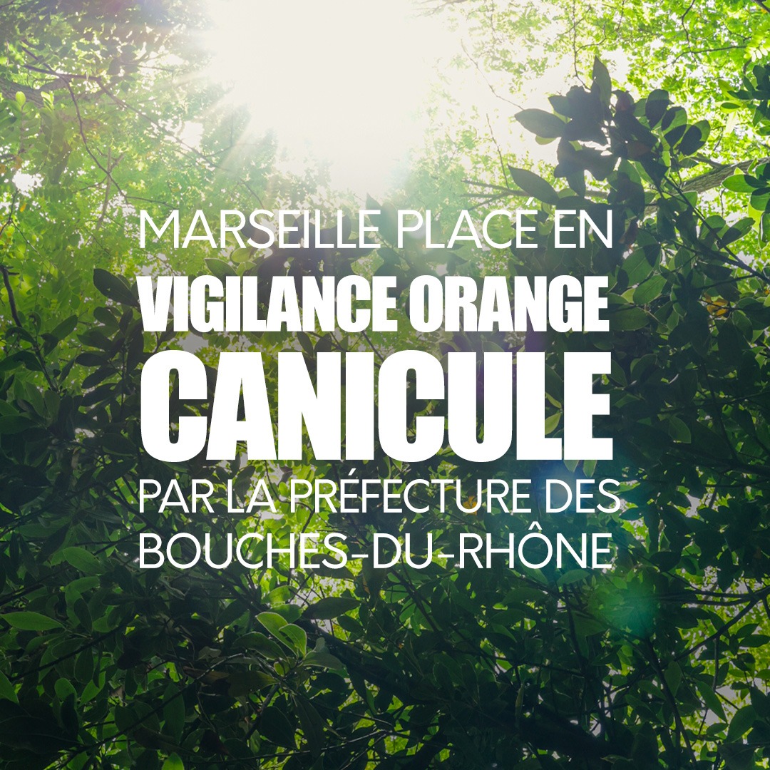 🟠🌡️ En raison des fortes chaleurs, Marseille et le département des Bouches-du-Rhône sont placés en vigilance canicule de niveau 3 à partir de ce vendredi 27 juin, 12h.

Pour en savoir plus : marseille.fr/canicule