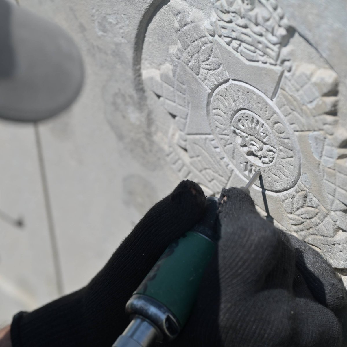 CWGC's tweet image. Our colleagues at work 📍 Bailleul Communal cemetery extension in France.