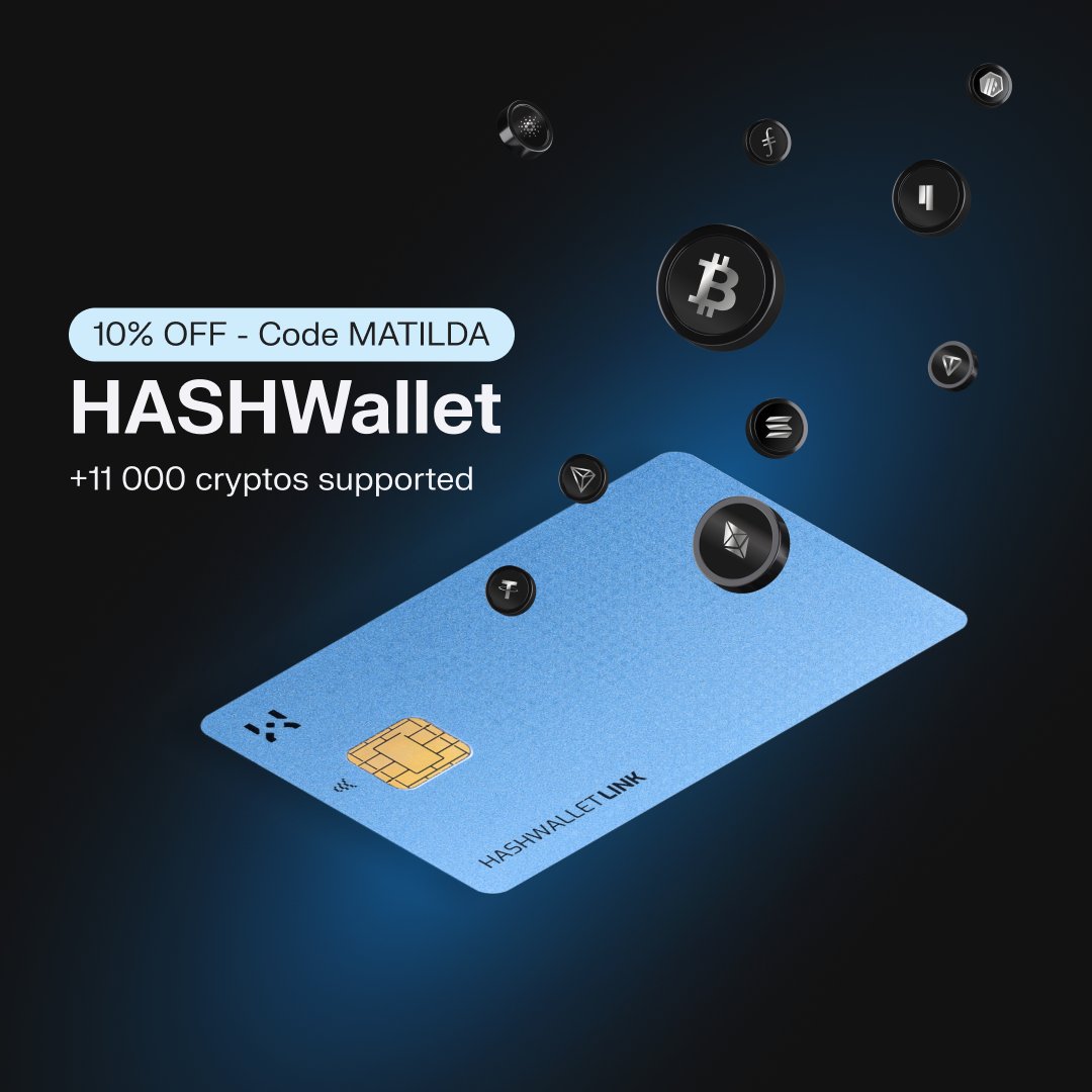 👀Security feels irrelevant. Until it isn't🤦🏻‍♀️

🔐Give your crypto the security it deserves with HASHWallet.🔐

Now 10% OFF with the code: MATILDA 👇🏻
🔗gethashwallet.com/elite

✨ Key Features:
  🔄 Decentralized recovery process
  ♾ Manage unlimited number of seeds
  👨‍👩‍👧‍👦