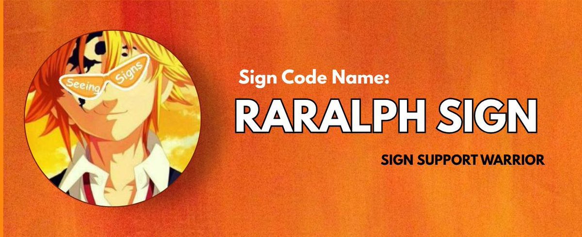 raralphjm's tweet photo. 🔥 Unleashing my Sign Code Name: RARALPH.SIGN
🛡️ Role: SIGN SUPPORT WARRIOR
🕶️ Always Seeing Signs and standing strong for the mission.
#SignWarrior #SeeingSigns #SIGNMovement https://t.co/50WGcx5b2x