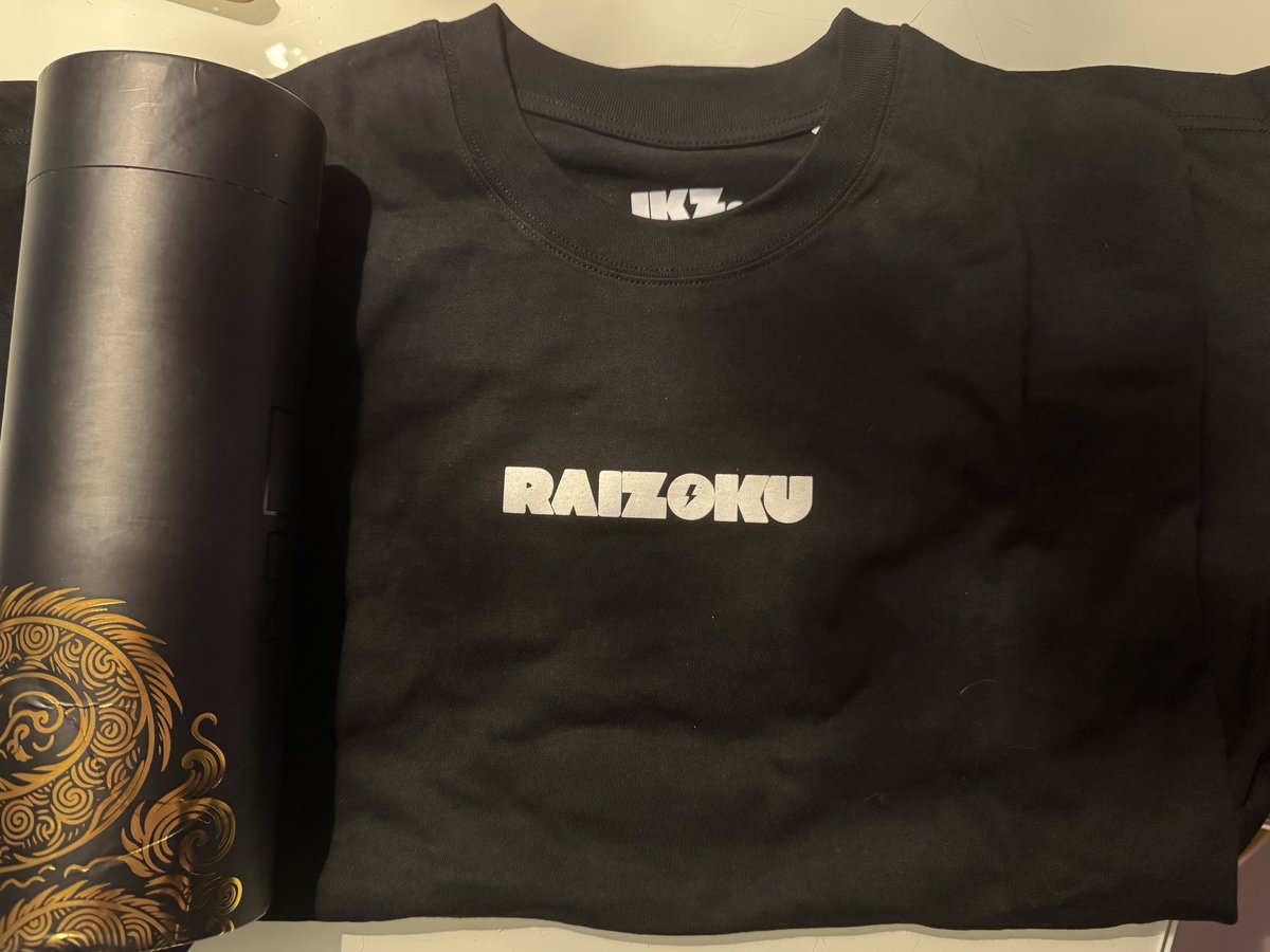 Raizoku merch on top ⚡️⛩️ <a href="/RaizokuRising/">Raizoku</a>. support local garden homies