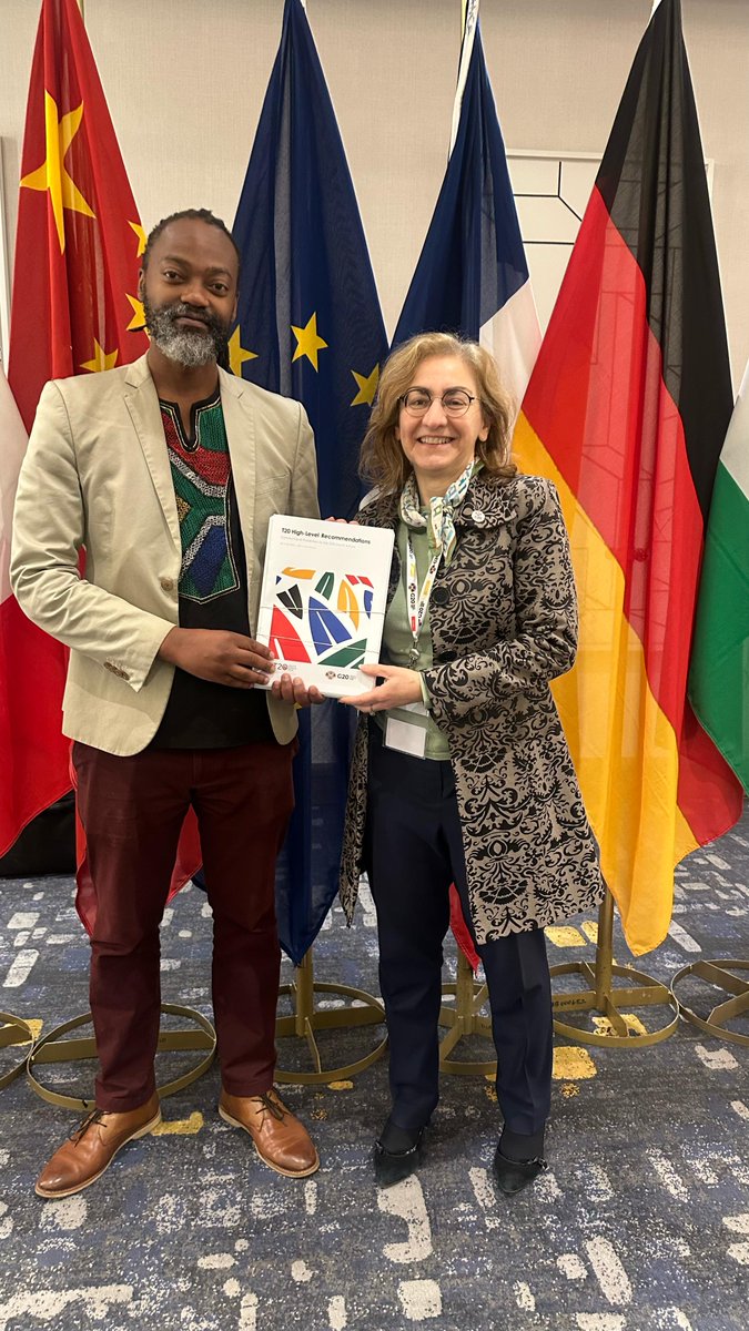 IGD_SA's tweet photo. During the 3rd G20 Sherpa Meeting, the T20 Co-convenors presented high-level policy recommendations drawn from the 5 Task Forces under the T20 South Africa. A proud moment for all involved in this engagement group. #G20 #G20SouthAfrica #T20SouthAfrica #BetterAfrica #BetterWorld https://t.co/kdsVBFkY47