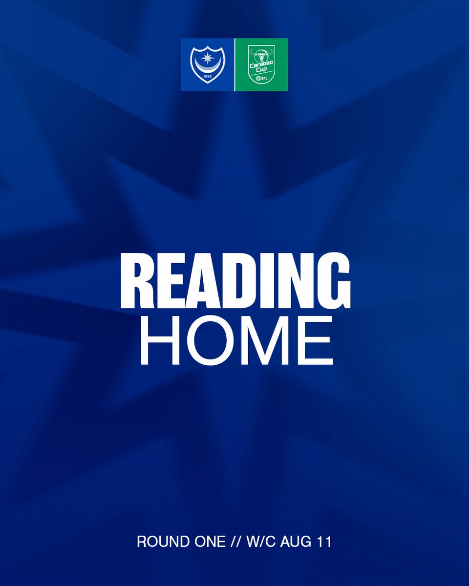 🏆 Nous affronterons Reading (L1) à Fratton Park, pour le 1er tour de <a href="/Carabao_Cup/">Carabao Cup</a>.

La rencontre se jouera aux alentours du 11 août.