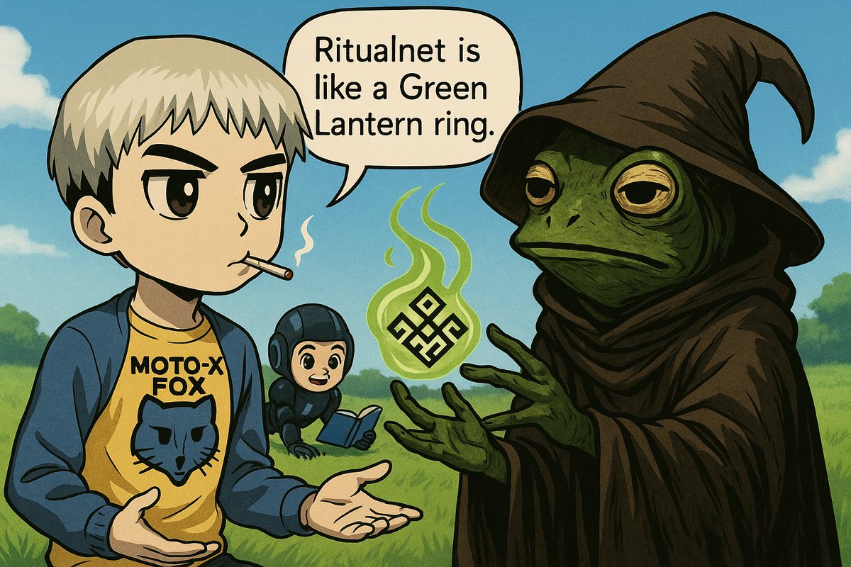 gm, Reading about <a href="/ritualnet/">Ritual</a>, the nextgen blockchain ecosystem tailored for expressive computation. It breaks down the barriers between different types of computation deemed "impossible" by previous chains.

Snapping and hitting my personal quota for <a href="/JoinSapien/">Sapien</a> tag, every