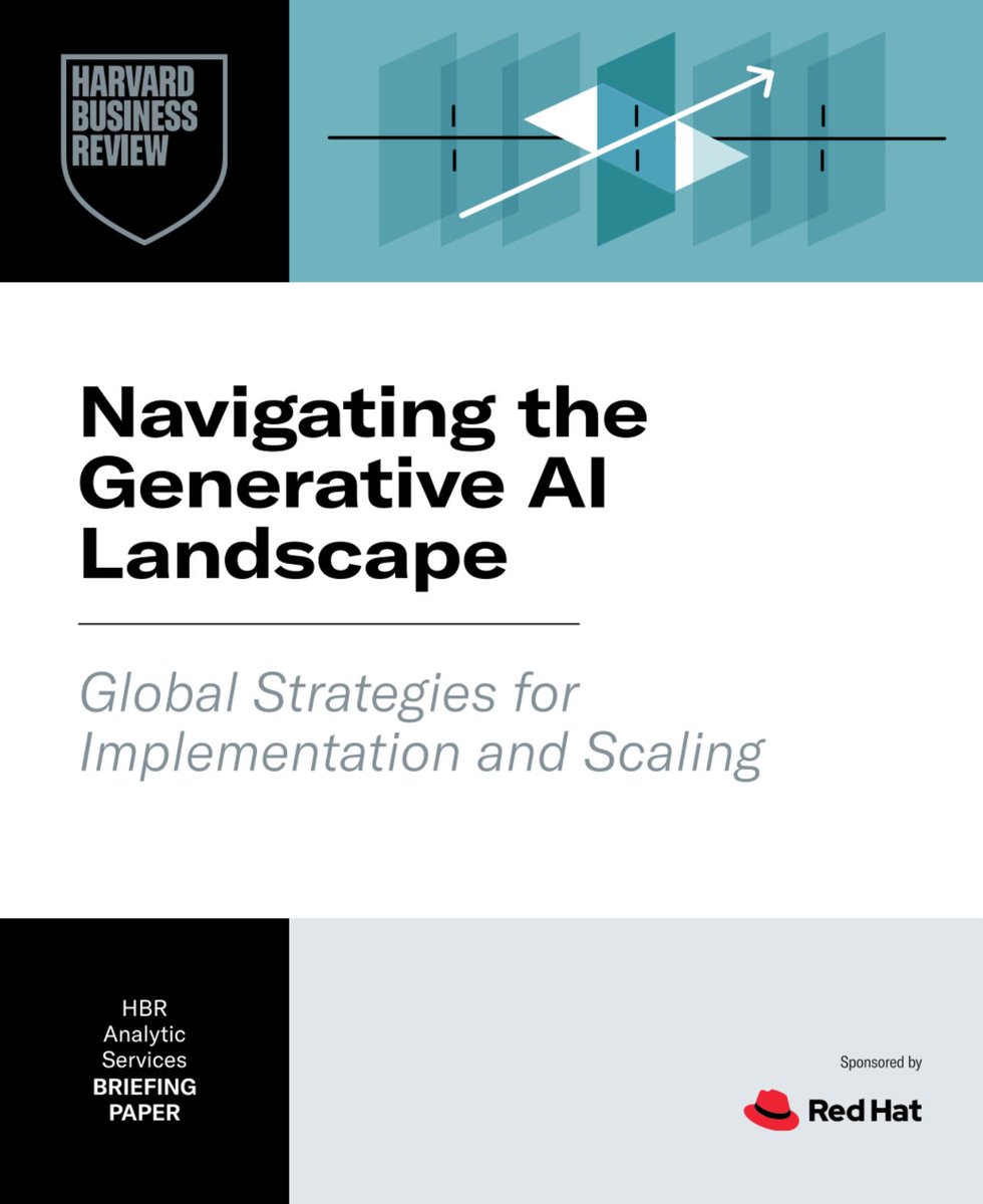 nafisalam's tweet image. Navigating #GenerativeAI Landscape-Global Strategies for #Implementation &amp;amp; #Scaling-@HarvardBiz @RedHat 

#Bigdata #artificialintelligence #GenAI #AI #LLM #decisionmaking #Fintech #Finserv #Regulation #Regtech  

@Damien_CABADI @bamitav @mikeflache @efipm

hbr.org/sponsored/2025…