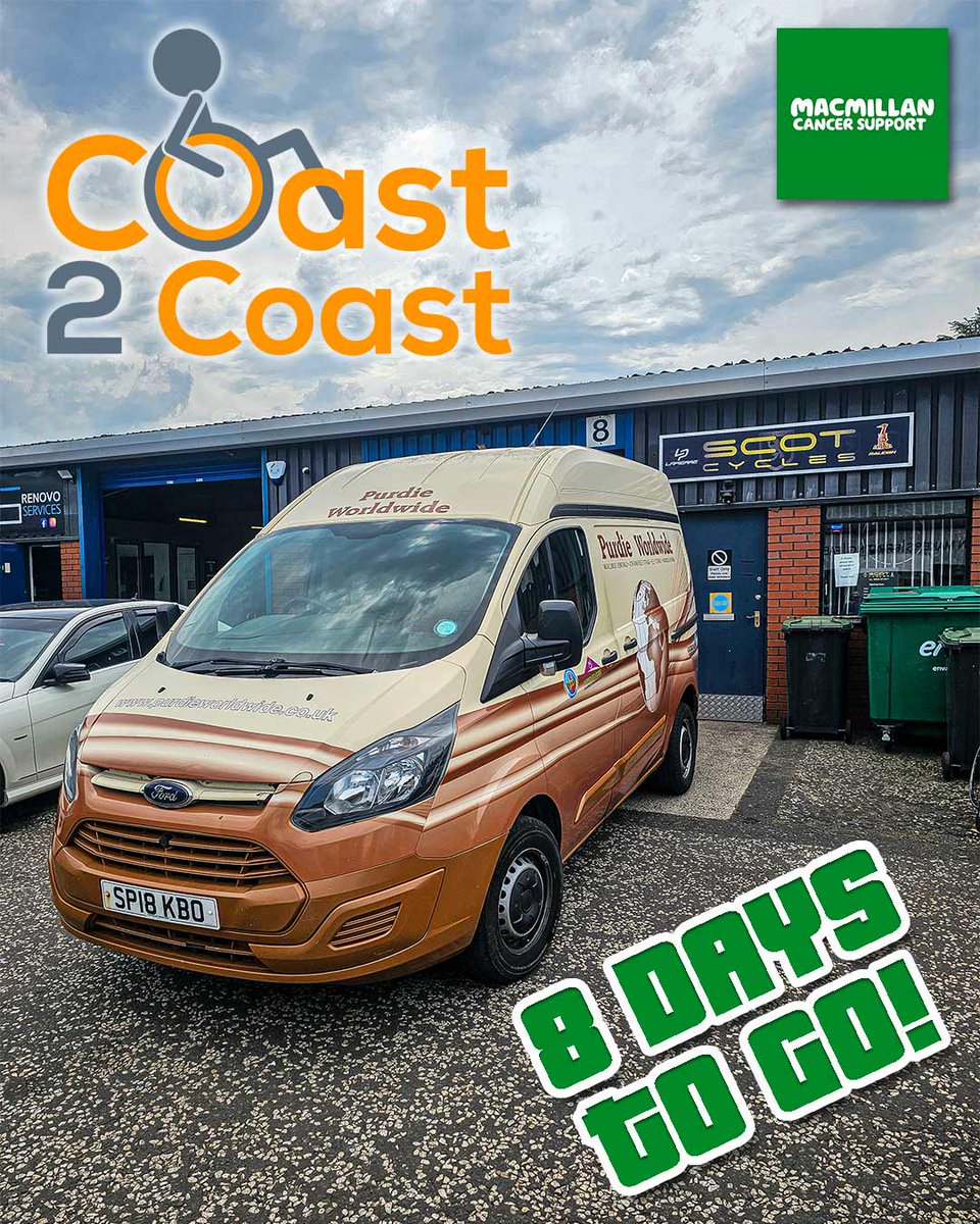 With only 8 days until our Coast 2 Coast challenge we took a trip up to Scot Cycles to ensure all of our bikes are in tip top condition!

Providing live support for us on the day, Scot Cycles will be on hand with tubes and tyres should anyone be unfortunate enough to get a