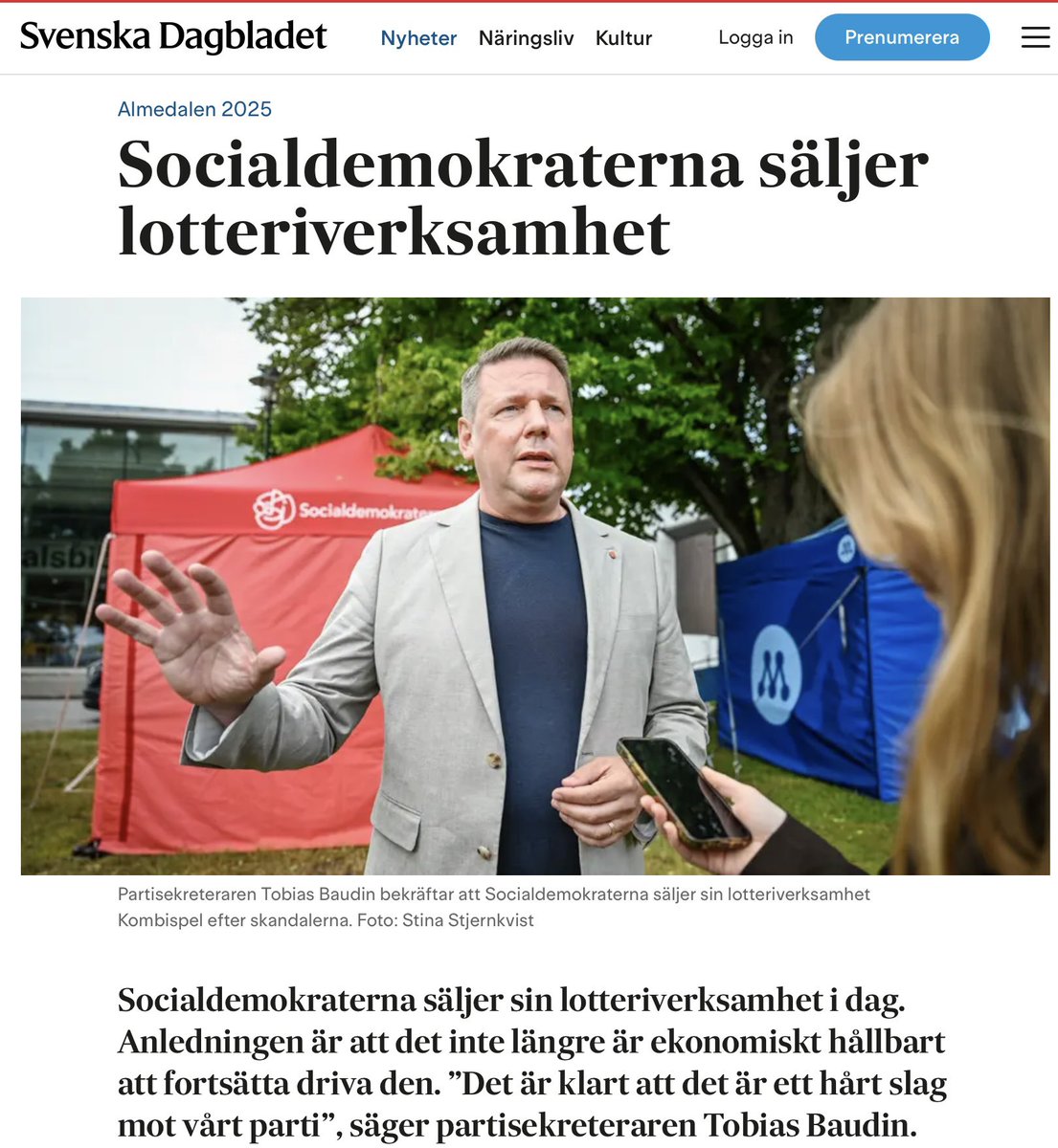 moderatkarlsson's tweet image. Socialdemokraterna säljer nu sitt skandallotteri.
Lotteriet som riktades mot äldre, marknadsfördes med vilseledande metoder och fälldes av Spelinspektionen för lagbrott.
💸 Frågan kvarstår:
Ska ni använda vinsten till att betala tillbaka till dem ni lurade?