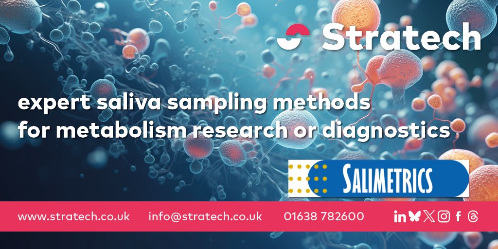 Stratech Scientific (@stratech_uk) on Twitter photo Featuring <a href="/Salimetrics/">Salimetrics</a> expert saliva sampling methods for #metabolism research or #diagnostics combined with the most dependable assays for testing salivary hormonal biomarkers
🔗stratech.co.uk/our-partners/s…
#sportresearch #stress #hormone #cortisol #salivarybioscience #lifescience Featuring <a href="/Salimetrics/">Salimetrics</a> expert saliva sampling methods for #metabolism research or #diagnostics combined with the most dependable assays for testing salivary hormonal biomarkers
🔗stratech.co.uk/our-partners/s…
#sportresearch #stress #hormone #cortisol #salivarybioscience #lifescience