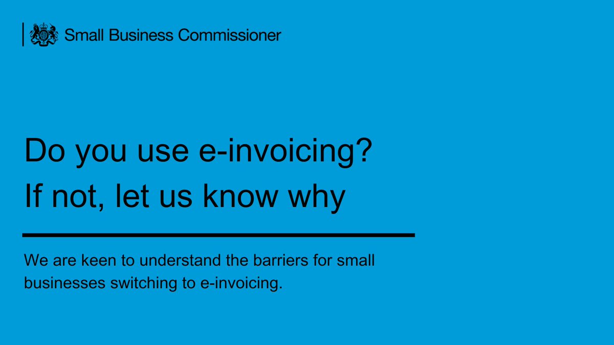 Do you use e-invoicing? If not, let us know why in the comments below. If you do, would you recommend it?

We are keen to understand the barriers for small businesses switching to e-invoicing. Over the next couple of weeks, we will ask questions about e-invoicing to find out what