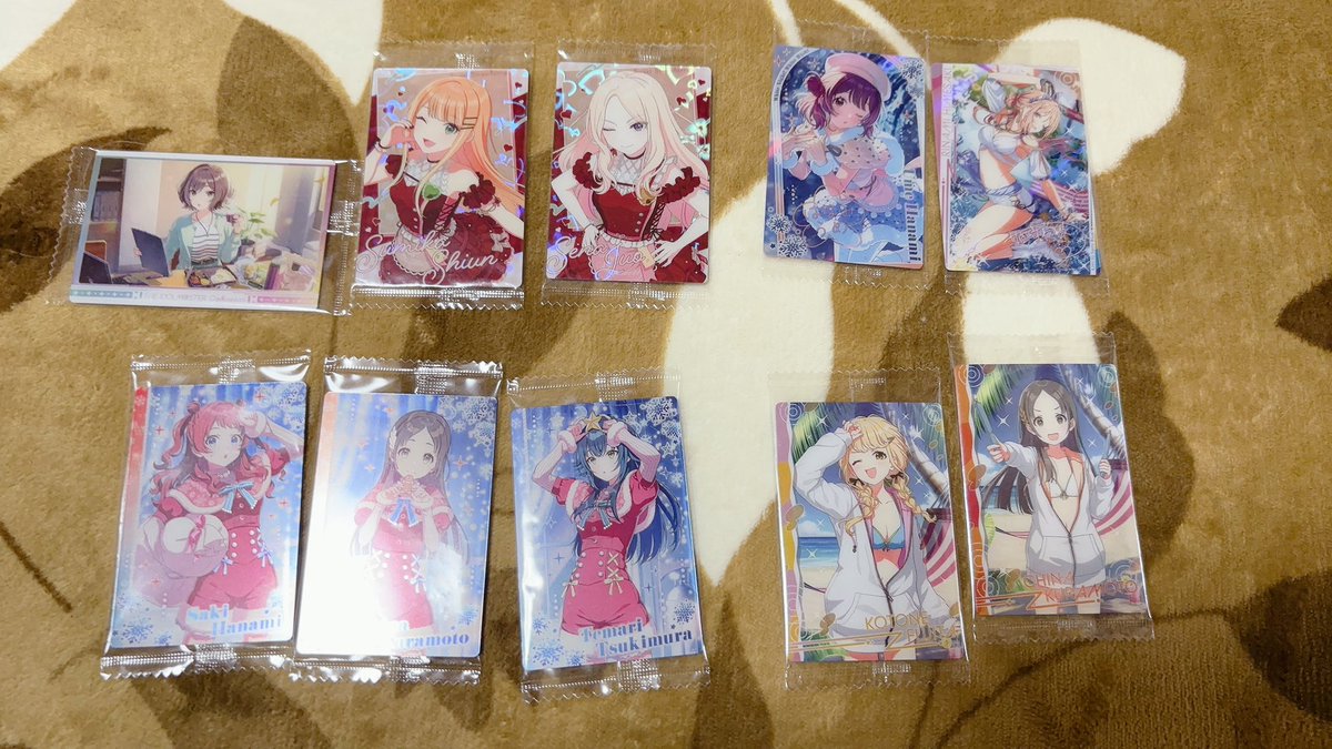 【交換】学マス ウエハース 2

譲:咲季、手毬、ことね、千奈、佑芽、莉波、清夏、星南、サポカ

求:ことね＞美鈴

郵送での交換優先。SRことねには複数提供可能です

お気軽にお声かけください。