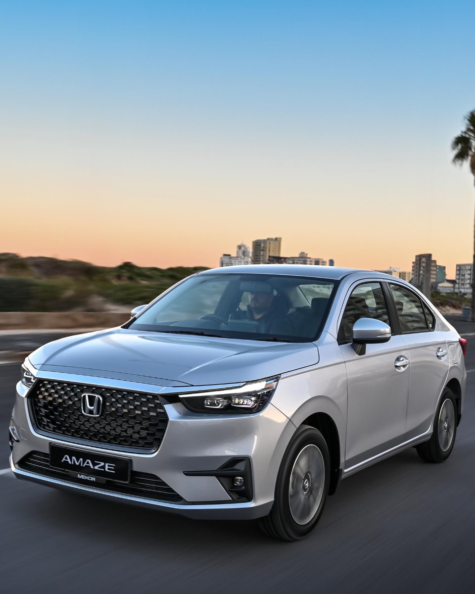 Refined design meets everyday practicality in the All-New #HondaAmaze — a compact sedan that’s made to impress from every angle. #PracticalIsIn

Start an extraordinary drive today with #HondaSA from R3 499p/m*: : honda.co.za/cars/amaze.

Ts &amp; Cs apply.