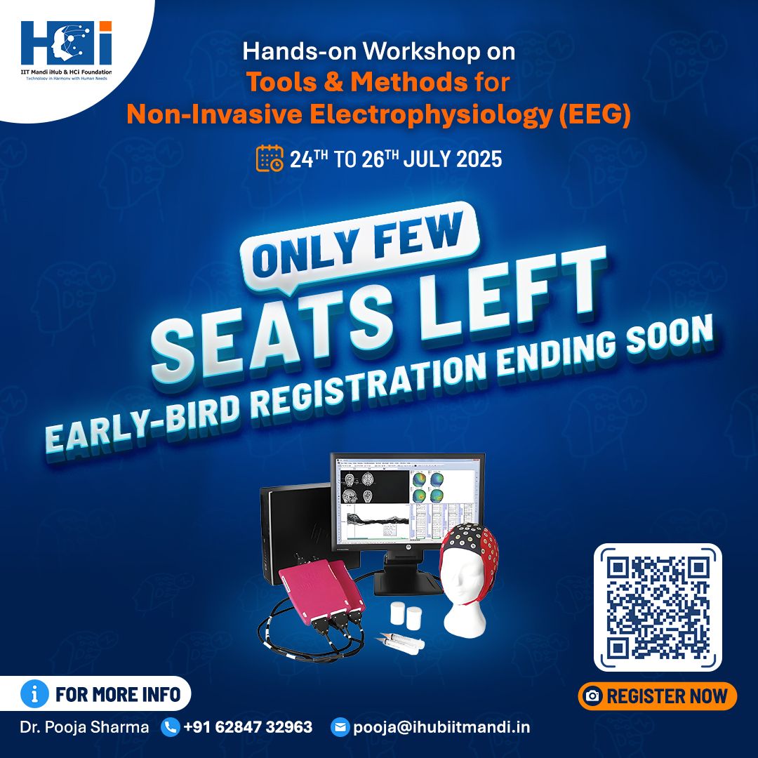 IITMandiiHub's tweet image. 𝗛𝗮𝗻𝗱𝘀-𝗼𝗻 𝗪𝗼𝗿𝗸𝘀𝗵𝗼𝗽 𝗼𝗻 𝗧𝗼𝗼𝗹𝘀 &amp;amp; 𝗠𝗲𝘁𝗵𝗼𝗱𝘀 𝗳𝗼𝗿 𝗡𝗼𝗻-𝗜𝗻𝘃𝗮𝘀𝗶𝘃𝗲 𝗘𝗹𝗲𝗰𝘁𝗿𝗼𝗽𝗵𝘆𝘀𝗶𝗼𝗹𝗼𝗴𝘆 (𝗘𝗘𝗚) at IIT Mandi campus this July (24-26, 2025)!

Register now via the link
lnkd.in/gmyhAg95
Reach out for queries: +91 62847 32963