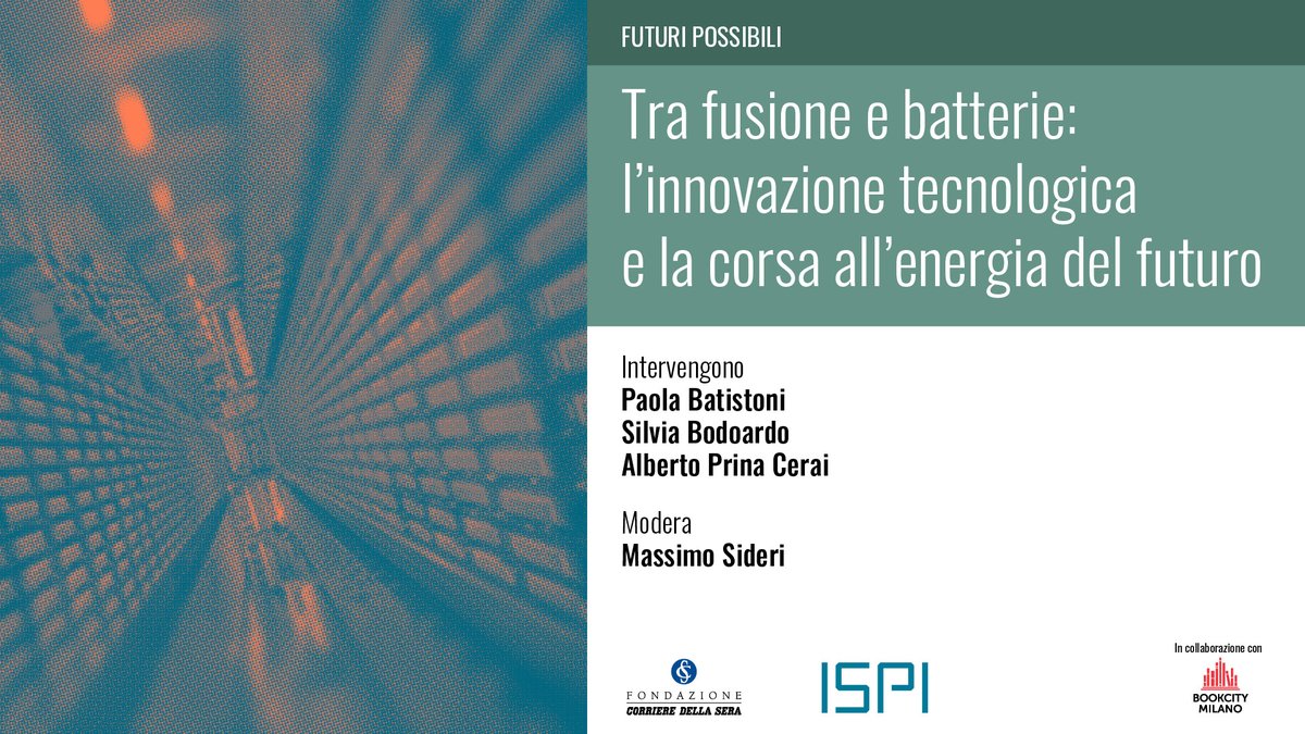 2 luglio, ore 19, nel giardino di Palazzo Clerici (via Clerici 5): il quarto incontro del #SummerFestival realizzato con <a href="/ispionline/">ISPI</a>, in collaborazione con <a href="/BOOKCITYMILANO/">BookCity Milano</a>.
Con Paola Batistoni, <a href="/SBodoardo/">Silvia Bodoardo</a>, <a href="/albiprinacerai/">Alberto Prina Cerai</a>, <a href="/massimosideri/">Massimo Sideri</a>.
Prenotati qui: ispionline.it/it/evento/tra-…