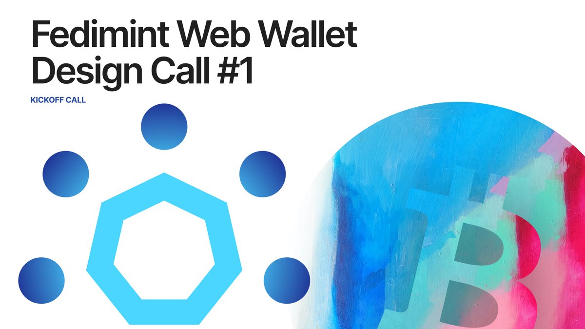 Erik (@uxerik_) on Twitter photo We must remain focused on improving ecash design! The <a href="/bitcoin_design/">Bitcoin Design Community</a> community is taking a look at a new Fedimint Web Wallet in progress.
<a href="/Harsh_dev098/">Harsh Dev Pathak</a> has been building it during his <a href="/fedimint/">Fedimint 🔆</a> internship, and we’re hosting a call to learn more about the project. We must remain focused on improving ecash design! The <a href="/bitcoin_design/">Bitcoin Design Community</a> community is taking a look at a new Fedimint Web Wallet in progress.
<a href="/Harsh_dev098/">Harsh Dev Pathak</a> has been building it during his <a href="/fedimint/">Fedimint 🔆</a> internship, and we’re hosting a call to learn more about the project.