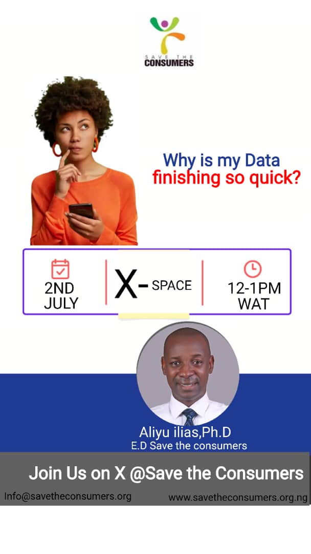 Data Depletion in Nigeria – What’s Really Going On? 🇳🇬📱
Nigerians are speaking out more than ever about one frustrating trend: mobile data finishes too fast! Whether you're using 1GB or 10GB, it often feels like it disappears in no time. 

 link here x.com/i/spaces/1gqGv……