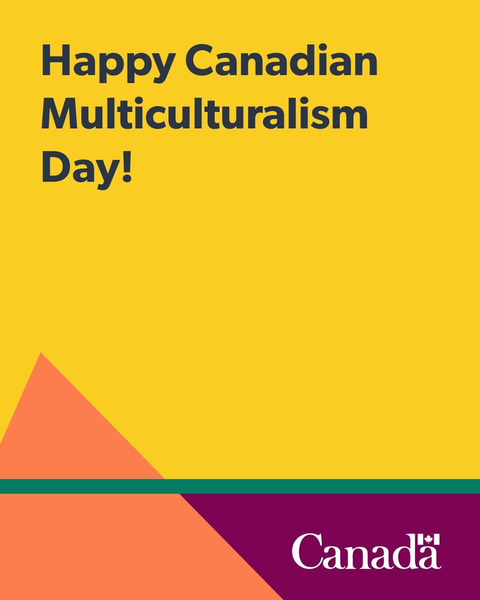 On June 27, Canadian Multiculturalism Day honours the many cultural communities that help build a strong and vibrant Canada 🇨🇦 . Let's honor the diverse traditions, languages, and stories that strengthen our communities. #IRCC