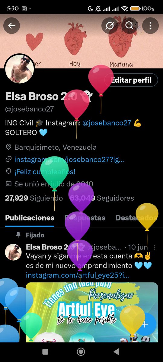 Muy buenos días 😊 hoy amanecimos cumpliendo años 🫶🙏 gracias Dios por otro año más 🩵