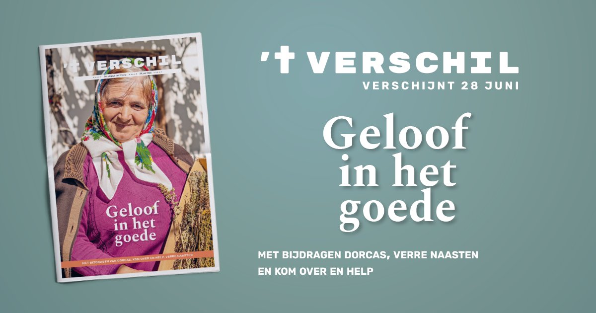 Morgen valt er weer een nieuwe bijlage van 't Verschil op de mat van lezers van <a href="/NederlandsDag/">Nederlands Dagblad</a>. Met inspirerende verhalen vanuit het werk van <a href="/Komoverenhelp/">Kom over en help</a>, @VerreNaaste en <a href="/Dorcas/">Dorcas Leung</a>. Ook digitaal beschikbaar via prismaweb.org.