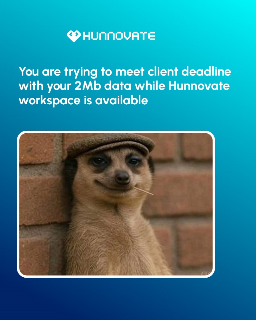 Happy Weekend fam! 🪁

Sitting pretty on this table? 😂

Struggling to meet up a 10 pm deadline with 2mb data balance?

When our Workspace is just here, chilling with fast internet, power, and peace of mind.

Come work smart, not stressed. 

#trendingmeme  #coworkingspaces