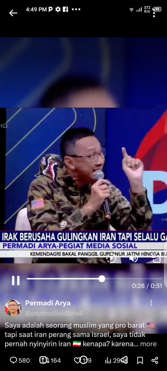 Guys boleh ga si nitip "Salam Olahraga" kalo ente ketemu ni orang? Udah diubun² gw kesel,,Talkshow² juga ngapain dah undang² ni org,,ucapannya SUUWAMPAH semua kok 😖
#permadiarya #Abujanda #AbuJahalnyaindonesia