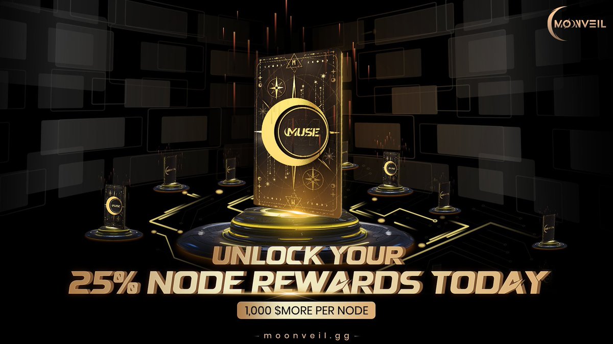 🗓️ カレンダーにチェック！Muse Nodeが6月27日12:00 UTC（日本時間21:00 JST）に稼働開始！

🎉ノード報酬の25%（1ノードあたり1,000 $MORE ）が本日解除！ポータルにログインして $MORE を請求準備！

🚀NaaSパートナーとして <a href="/easeflowHQ/">easeflow</a>