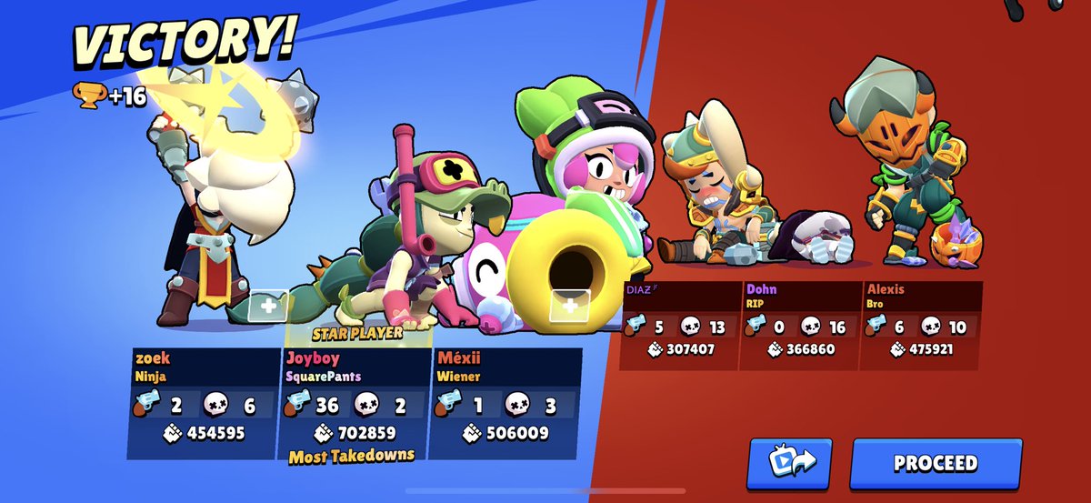 She’s has to be the most op brawler debut

This is too funny, brawl arena is so fun with her and this is with 900+ trophies lobbies