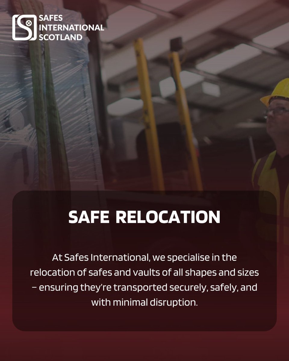 Safes_Int's tweet image. 🔒 Need to Move a Safe? Leave It to the Experts!🚛
-
At #SafesInternational, we specialise in professional #SafeRelocation —from home safes to heavy commercial vaults.
⬇️
☎️ 0141 554 1170
🔗bit.ly/3JCMeOk
-
-
 #RelocationServices #ExpertSecurity 
#ProfessionalService