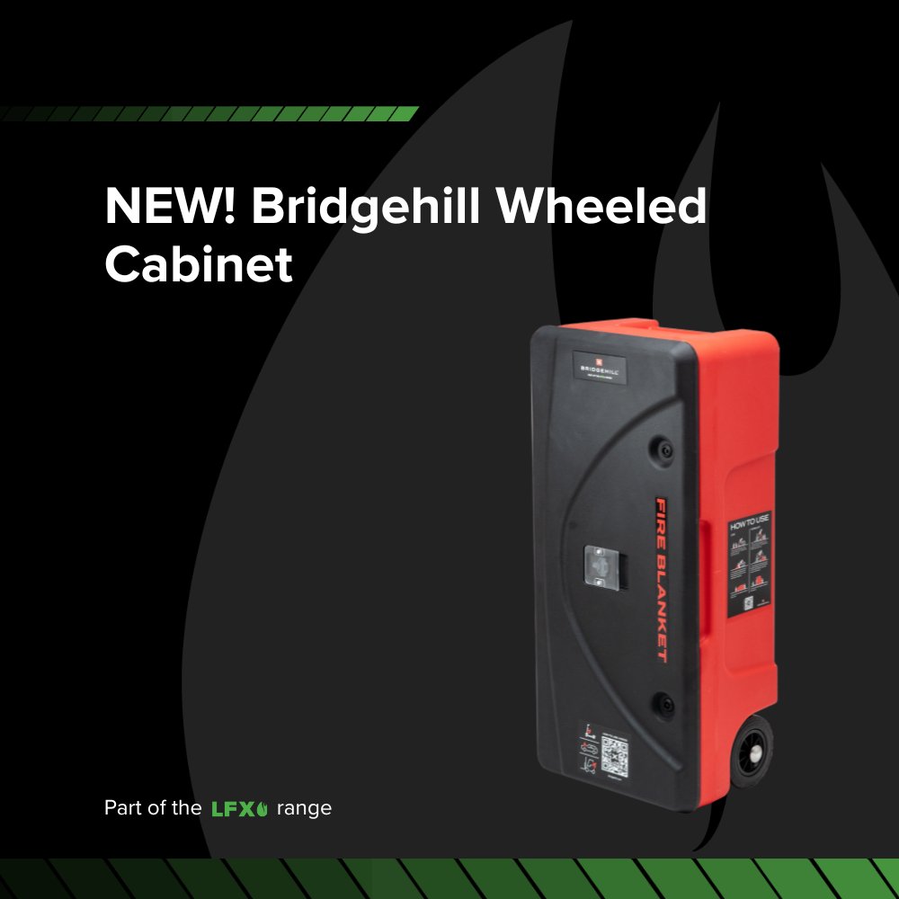 NEW! The Bridgehill Fire Blanket Cabinet offers secure storage and, with built-in wheels, it doubles as a trolley to ensure effortless transportation and rapid deployment.

Learn more ✅ tinyurl.com/5b9tpsyn