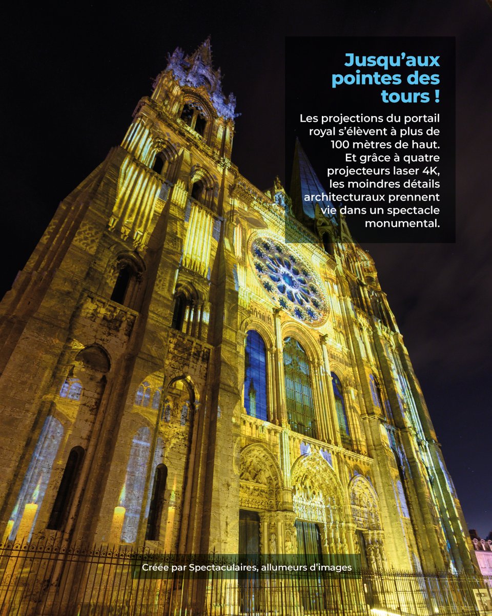 ChartresLumiere's tweet photo. 🌟 Quelques infos et anecdotes de Chartres en lumières et la cathédrale Notre-Dame 💥

#Chartresenlumieres #Chartres https://t.co/CFCSUkNZ06