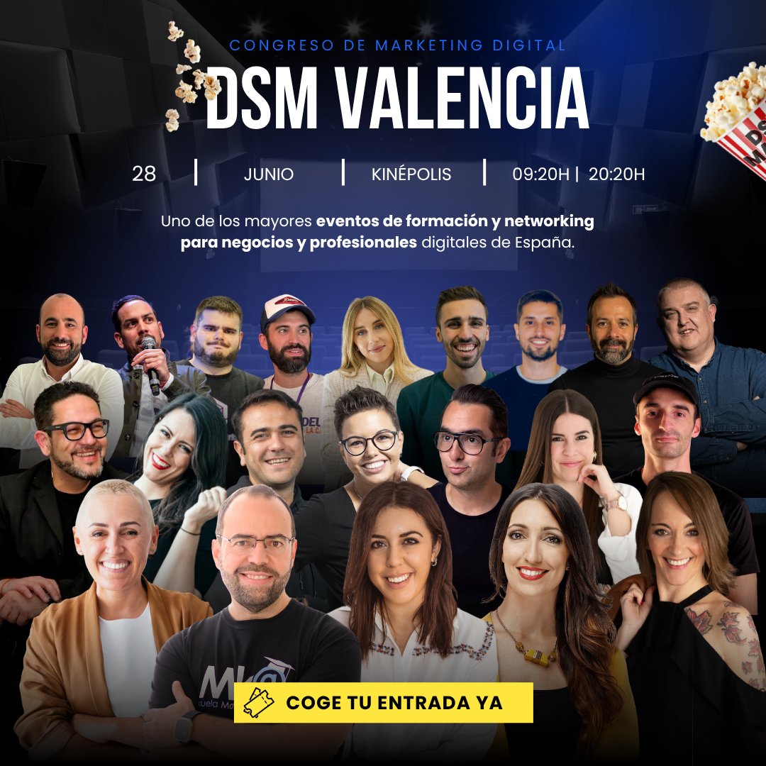 ⏳ ¡Mañana es el gran día!
Estaré en #DSMValencia compartiendo estrategias reales de #SEOLocal que funcionan de verdad.
🎟️ Últimas entradas con 15% de descuento usando el código: 15RAFASOSPEDRA
👉 digitalsocialmarketing.es

¡Nos vemos en Kinépolis Valencia! 🚀
#MarketingDigital