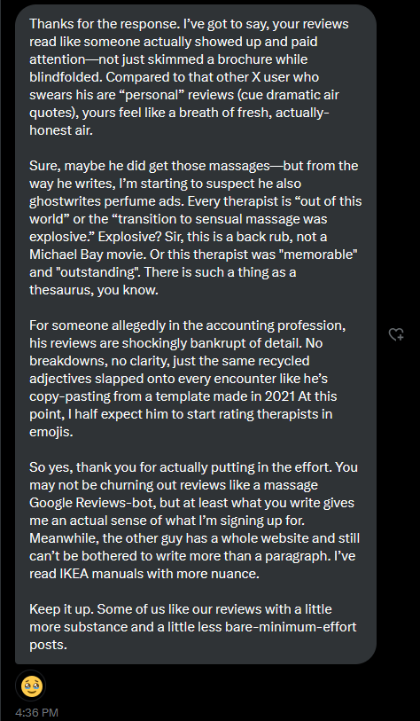 TheBlindSpotPh's tweet photo. #validated 
Not everyone gets it, but some do. 
And when they do, it hits different. 💯

Thank you for seeing the work behind the words.
maraming maraming salamat po,🥹

#TheBlindSpotPH 🌈🕵️‍♂️
#SpaReviews #QueerVoices #HonestWriting https://t.co/P16QdosO1X