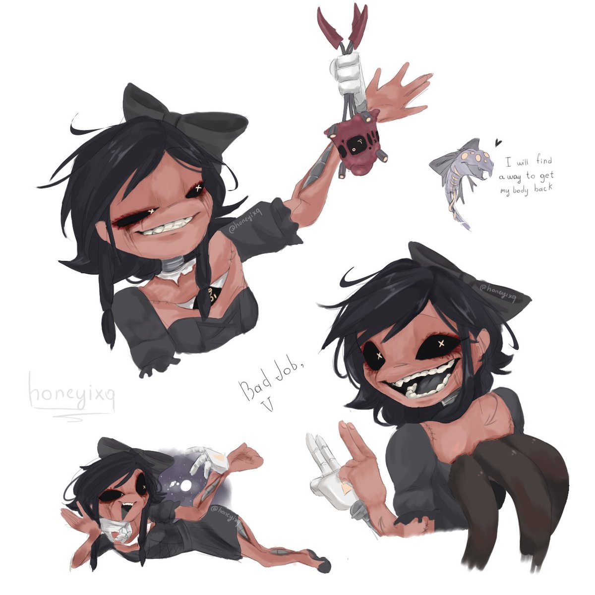 honeyixq's tweet image. #murderdrones #cynessa #cyn