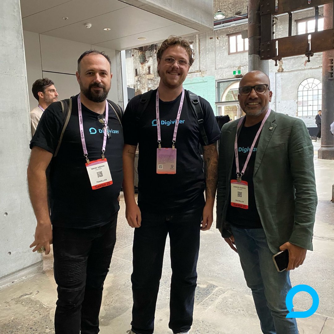 Digivizer's tweet image. Brian, Hugo, & Dinesh at #Sunrise2025, where creativity, innovation & startup energy lit up the stage.
From real stories of growth & failure to bold ideas about what’s next — we’re inspired, recharged, and ready to build the future.
#Innovation #DigivizerTeam