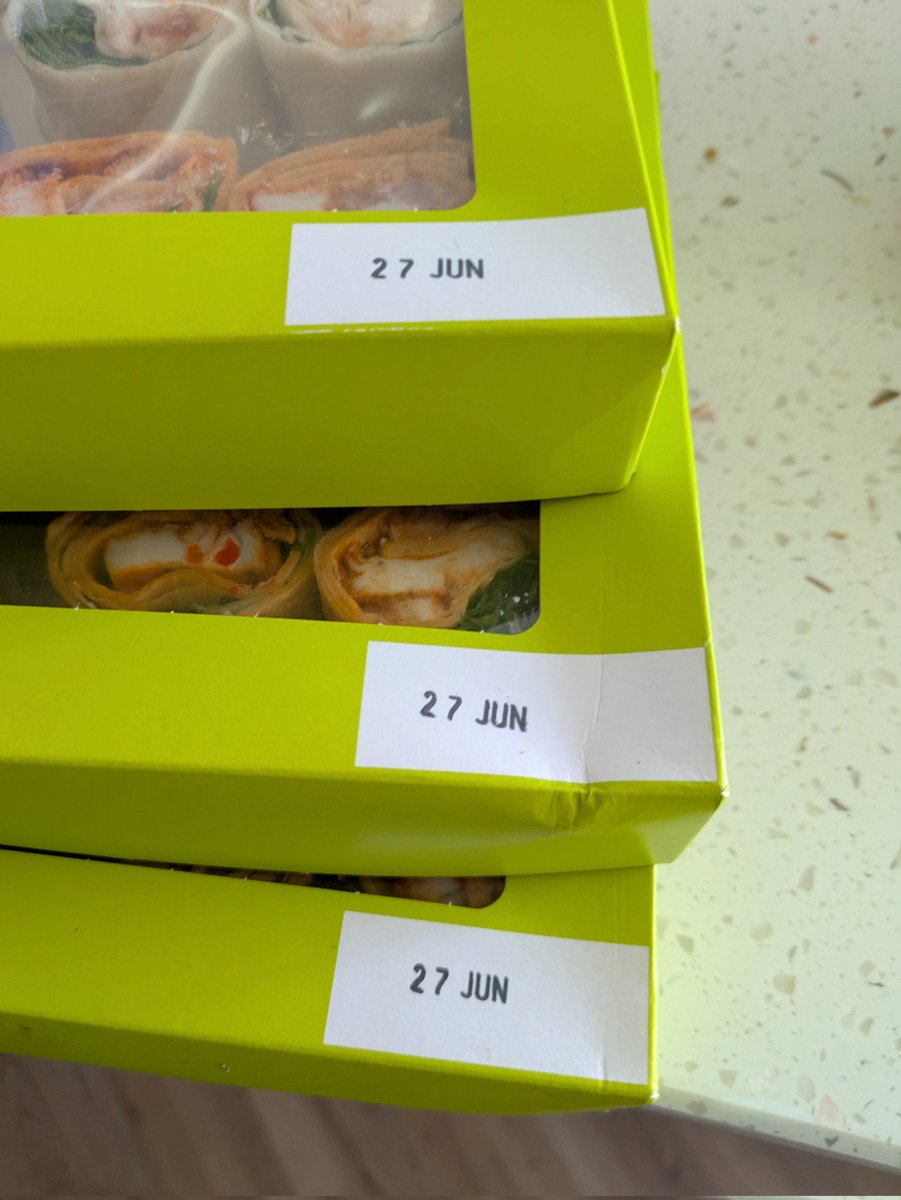 Alliempowell's tweet photo. @waitrose just collected a party food order and really disappointed/shocked to see it's best before date is also today. Not the usual quality I expect from yourselves and will certainly think twice before placing a Christmas order... #bestbefore #CustomerService https://t.co/xJYjkqJbyA