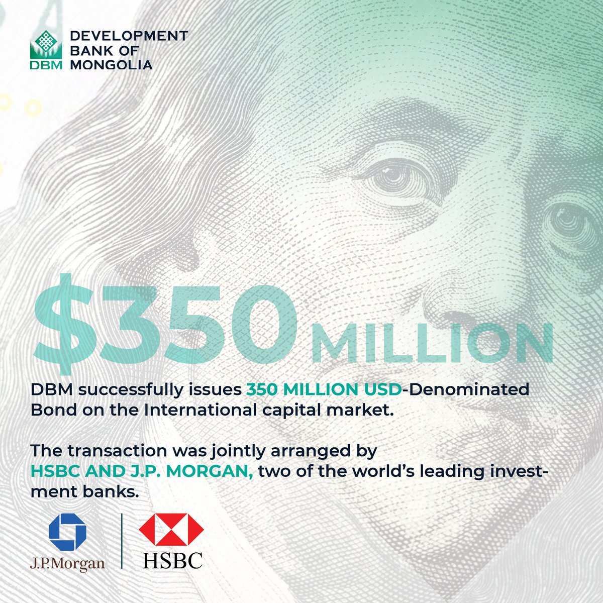 DBM Successfully Issues 350 million USD-Denominated Bond on the International Capital Market

✅In June 2025, DBM successfully issued a USD-denominated bond on the international capital market, raising a total of USD 350 million. The bond carries a fixed annual coupon of 8.5%,