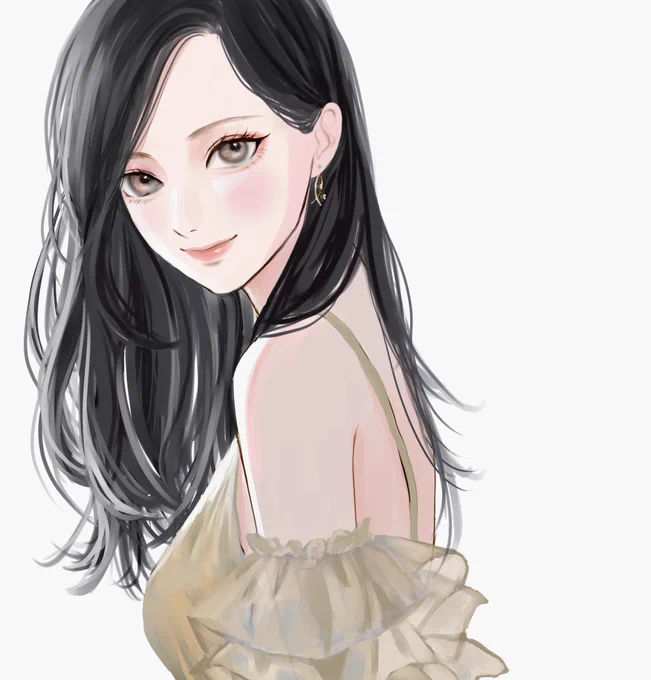 にこっ #イラスト