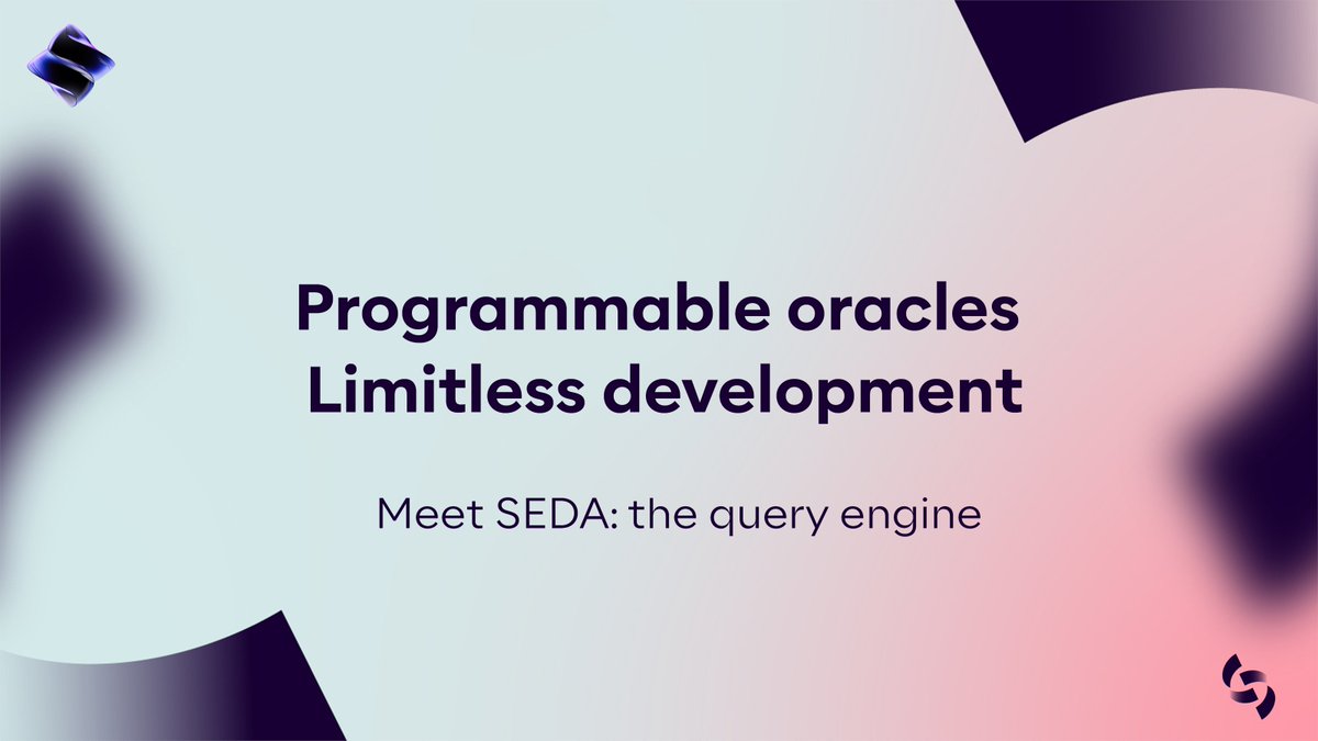 🔍 Programmable oracles, limitless development.

As a validator, we recently joined on SEDA’s oracle layer, where developers can deploy Oracle Programs to request any type of external data, instead of being limited to predefined feeds.

Most oracles are rigid and focused on a
