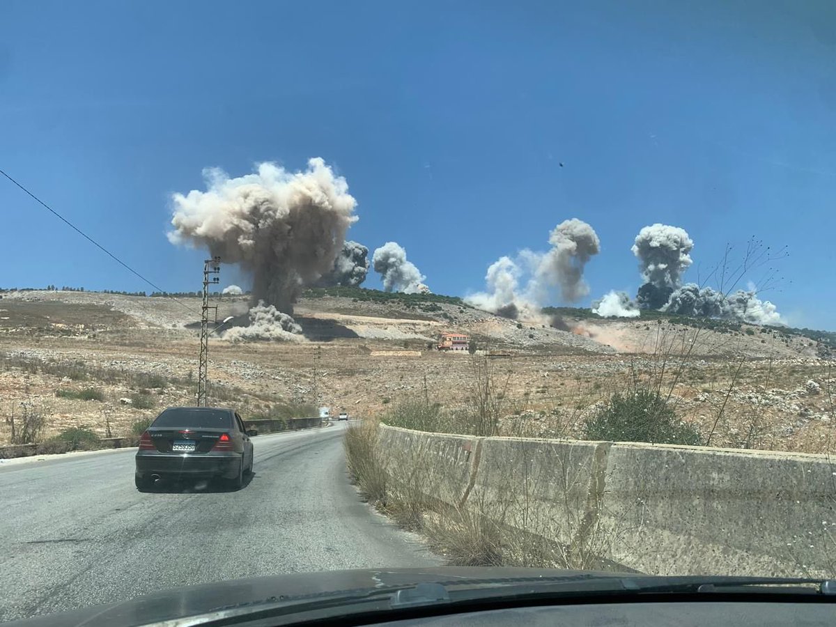 Israel attacks underground infrastructure rebuilt by Hezbollah, in South Lebanon.

The Lebanese people need to remove Hezbollah out of their villages and prevent them from using civilians as human shields.