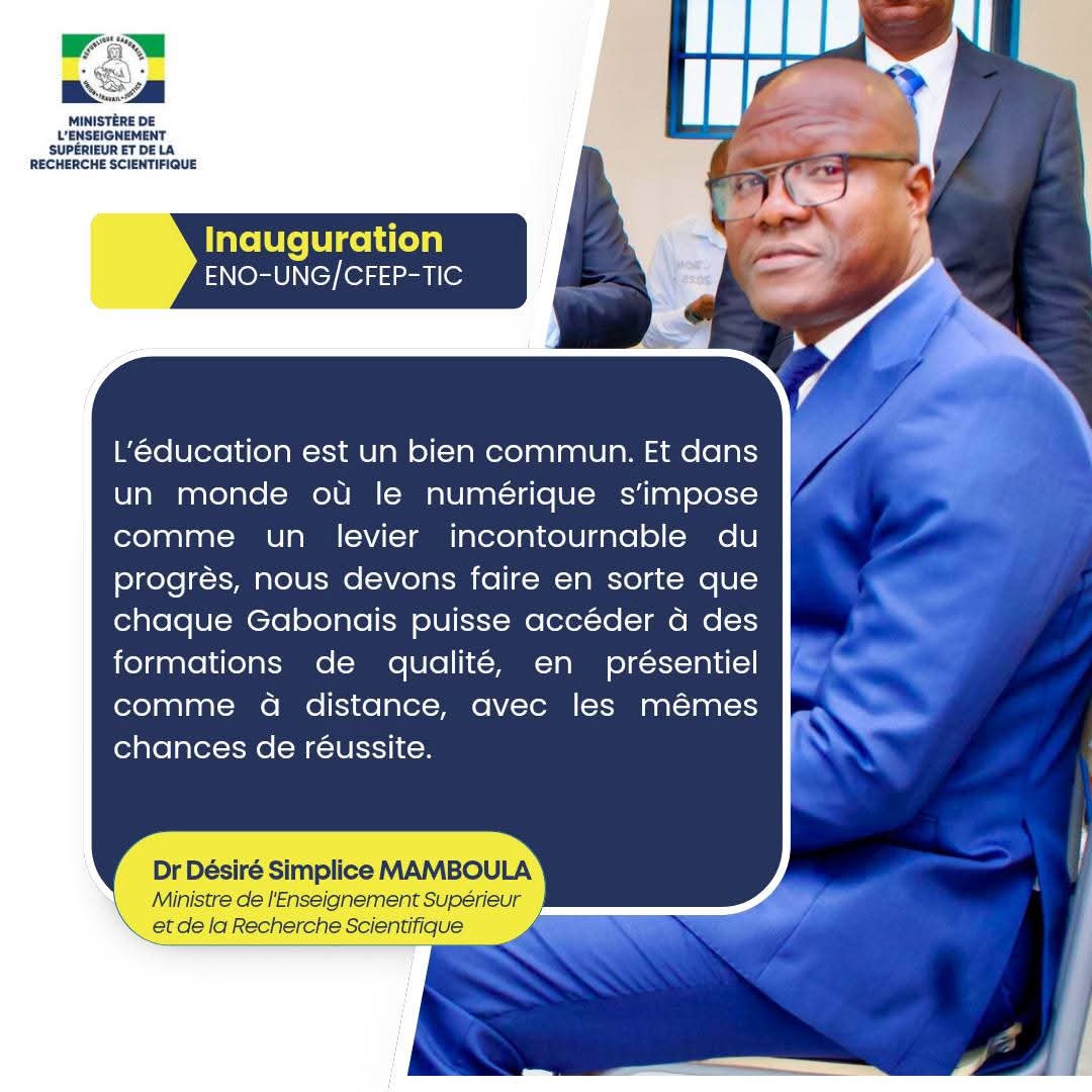#Verbatim l Inauguration ENO-UNG / CFEP-TIC mercredi 25 juin 
----------

🔗 Pour en savoir plus, abonnez-vous à notre chaîne WhatsApp en cliquant sur le lien ci-dessous ⤵️
whatsapp.com/channel/0029Va…

#enseignementsuperieur
