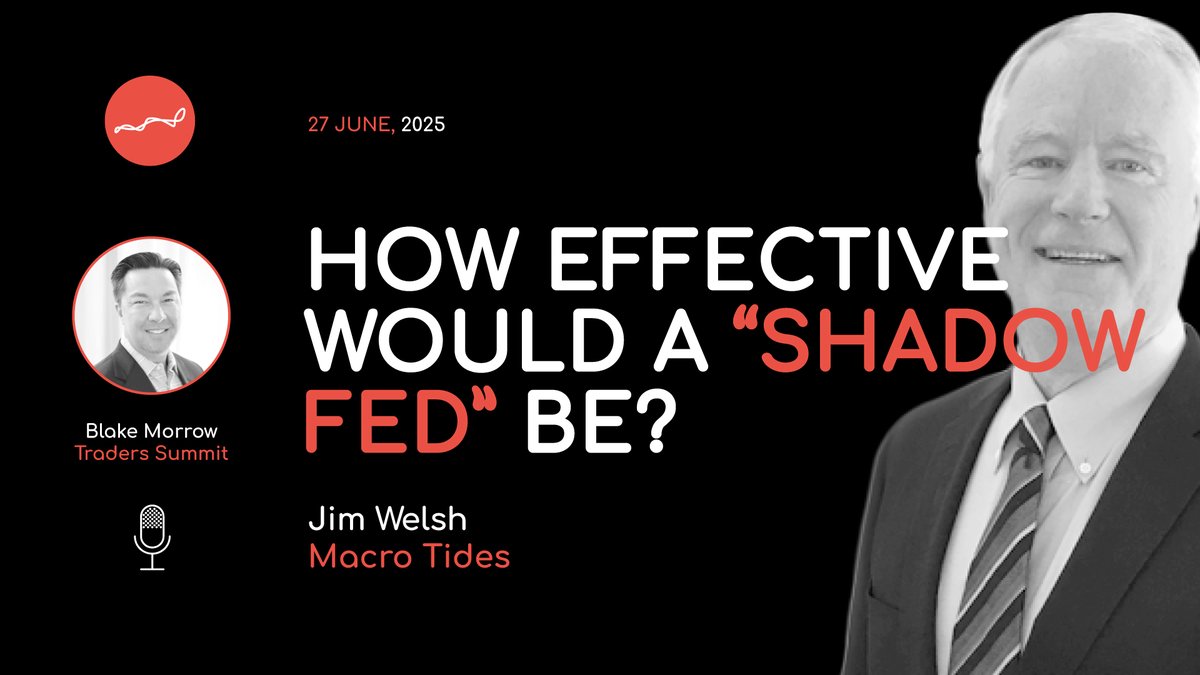 Traders_Summit's tweet photo. "How Effective would a “Shadow Fed” be?"
New interview with the great Jim Welsh @JimWelshMacro!
Link here: https://t.co/dA6XIxZgkM
#Markets #Analysis #Trading #Interview #ShadowFed #JimWelsh #Macro #TradersSummit https://t.co/c9IYiFxW4M